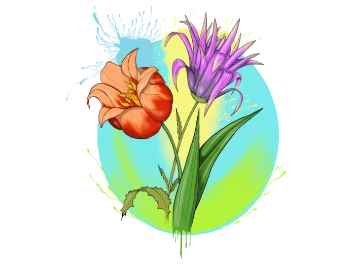 Virágminta 2 - M - Black